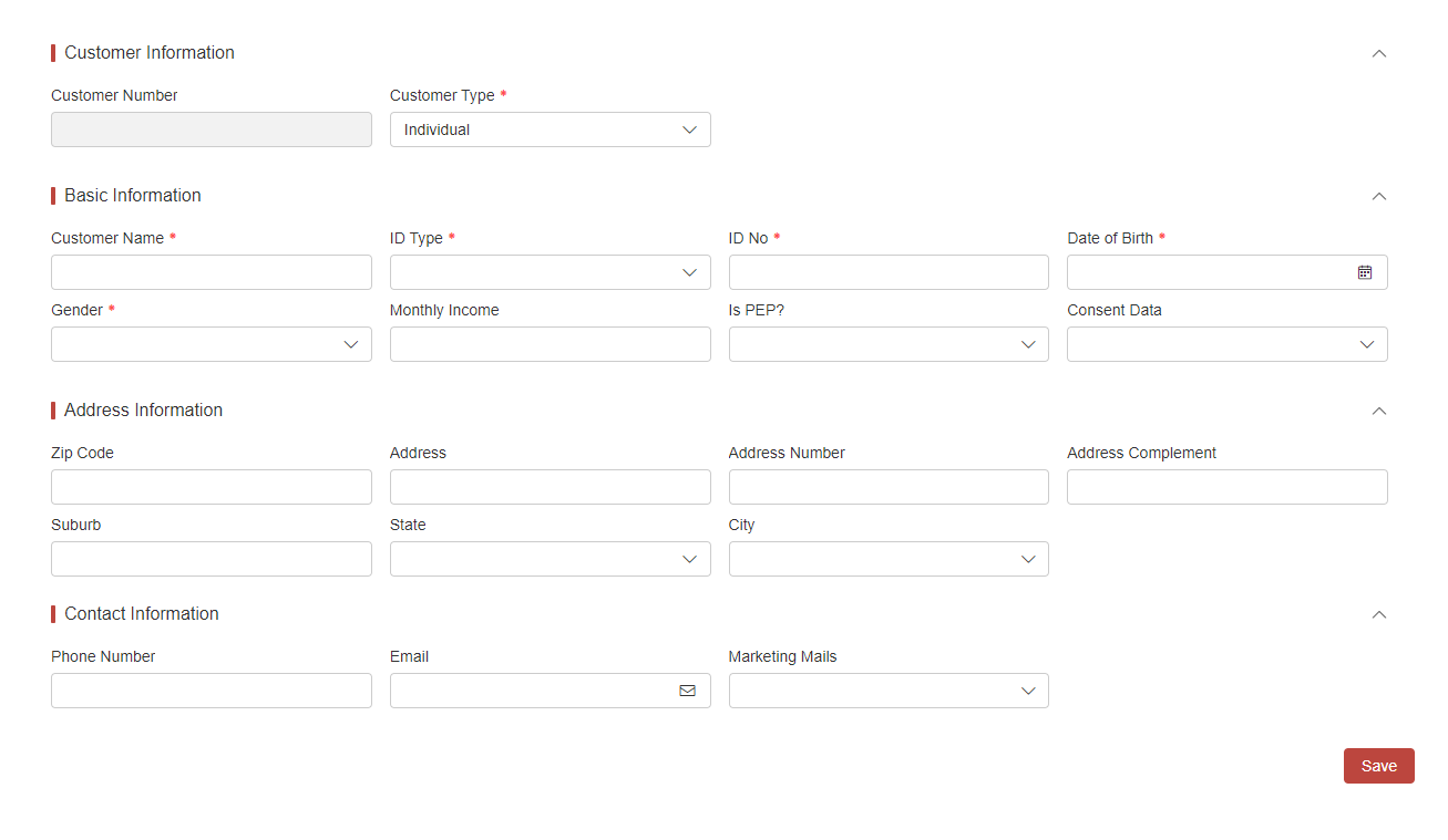 Customer UI