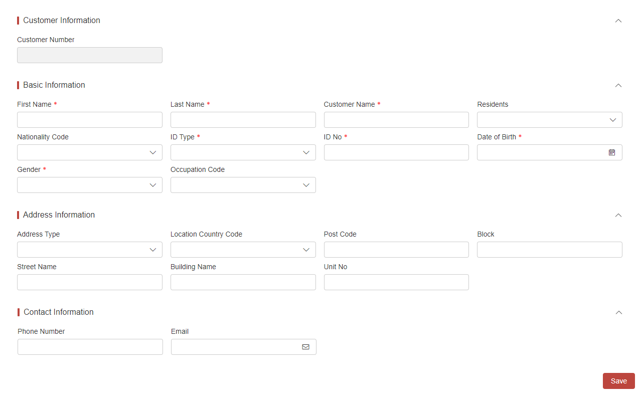 Customer UI