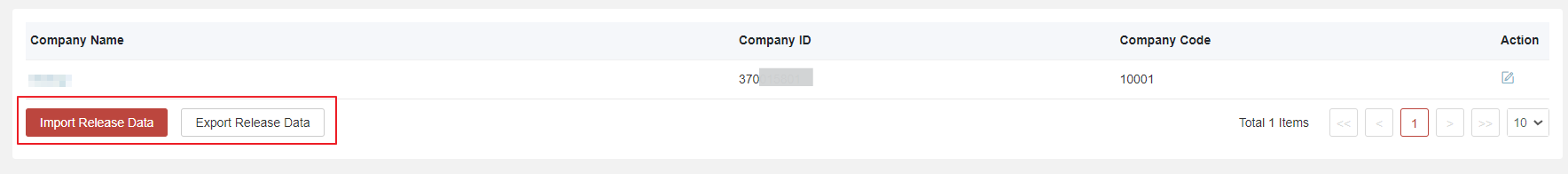 Branch Import Export