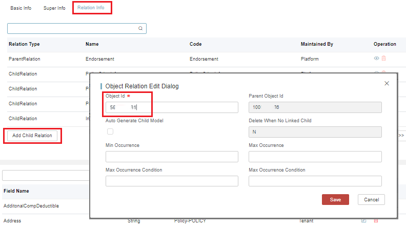 Map Object to Policy
