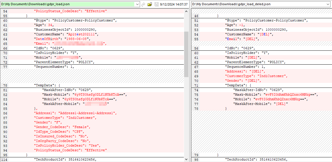 GdprDbDataRemoveConfig check
