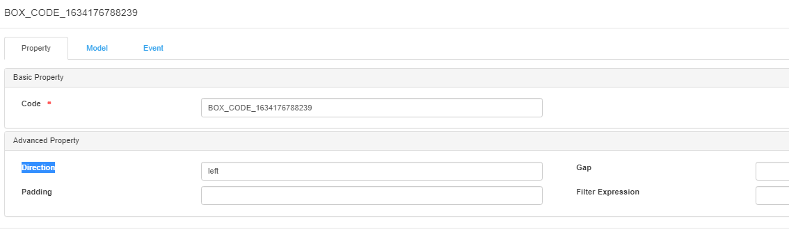Button Box Properties