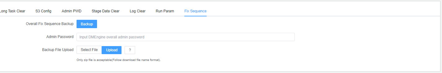 AdminFixSequence